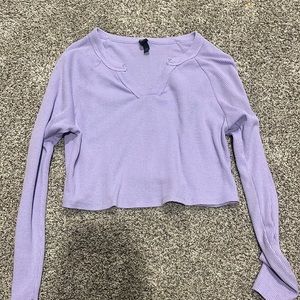 light purple long sleeve